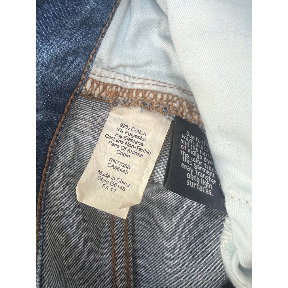 Madewell Women's Blue Denim Distressed Skinny Jeans, Size 28, High-Rise, 9" - Picture 11 of 11